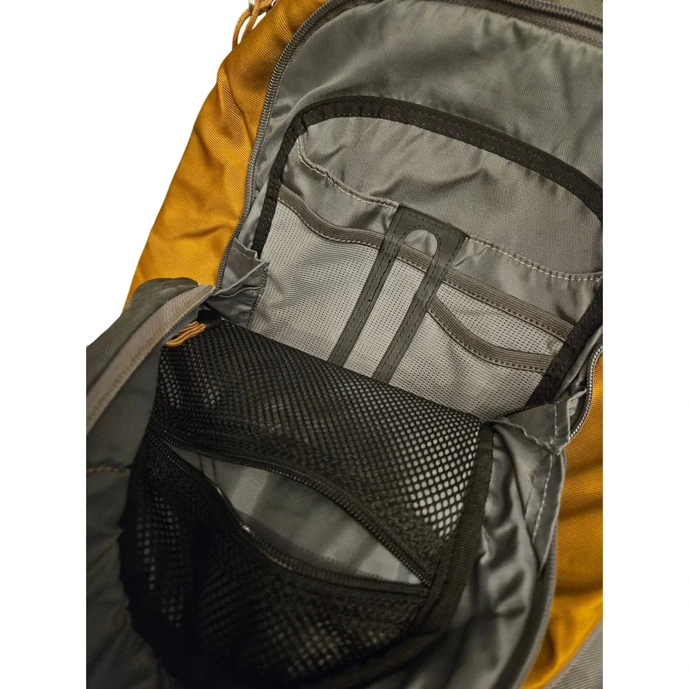 REI Acumen Backpack Daypack Dark Gray Burnt Orange Laptop Sleeve Hiking Bag